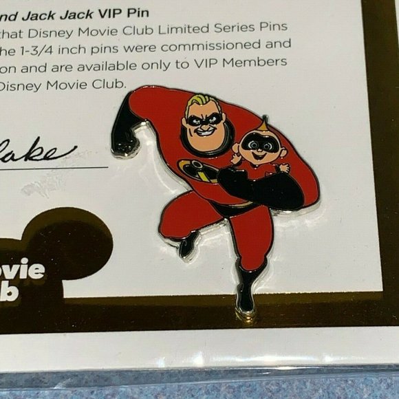 BNIP Disney Movie Club VIP Pin INCREDIBLES 2 JACK JACK Mr. Incredible VHTF - Picture 4 of 4
